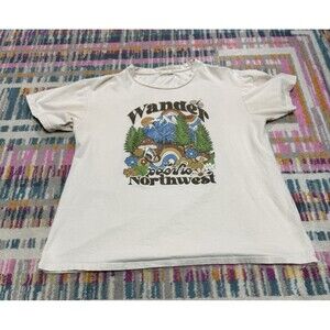 Altar'd State Wonder the Pacific Northwest Graphic T Shirt Sz Medium Mushrooms